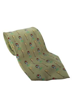 Alynn Neckwear Golf Martini Glass Silk Tie